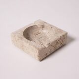 Travertine stone ashtray