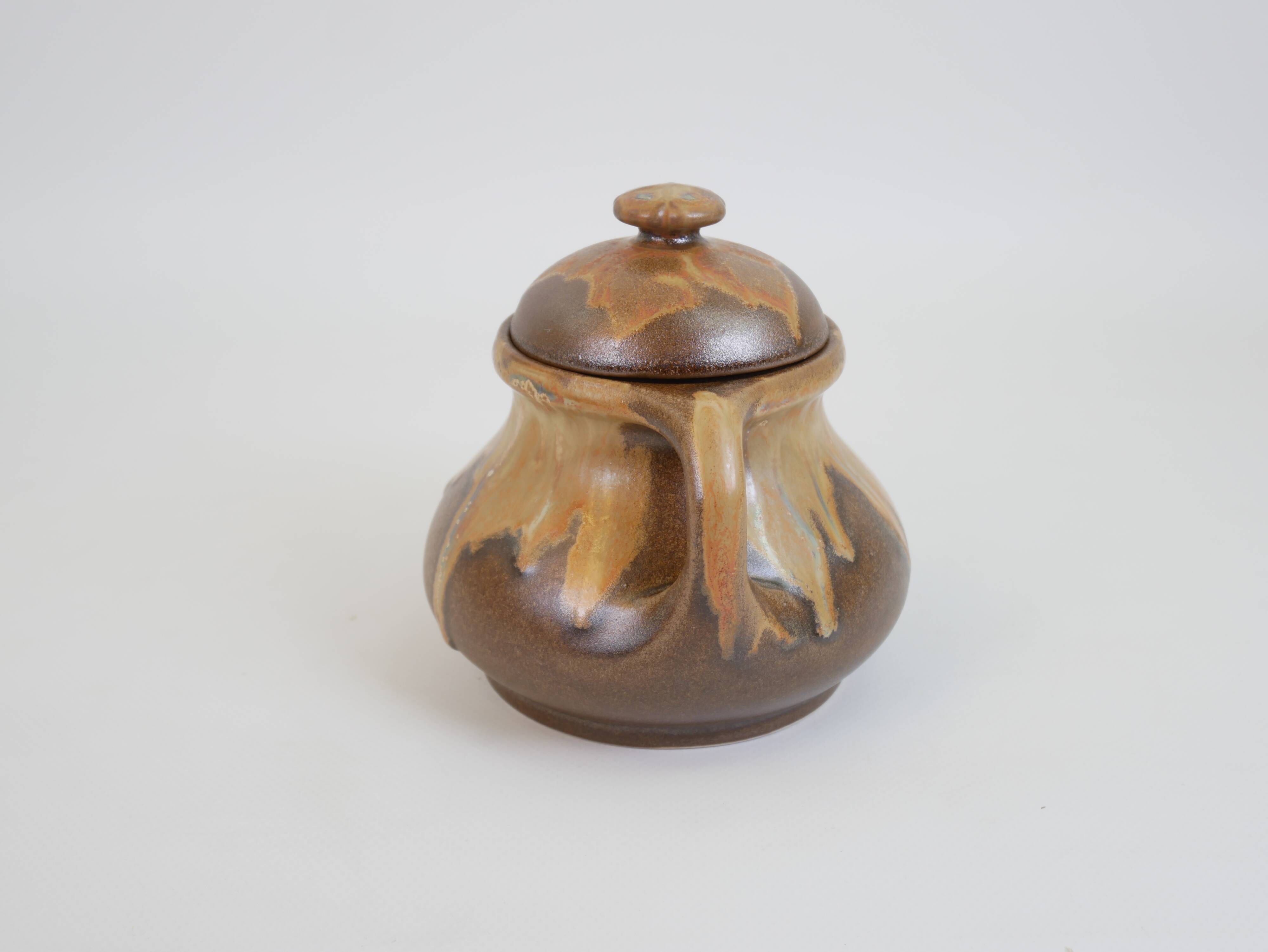 Art Nouveau ceramic sugar bowl from the Denbac factory
