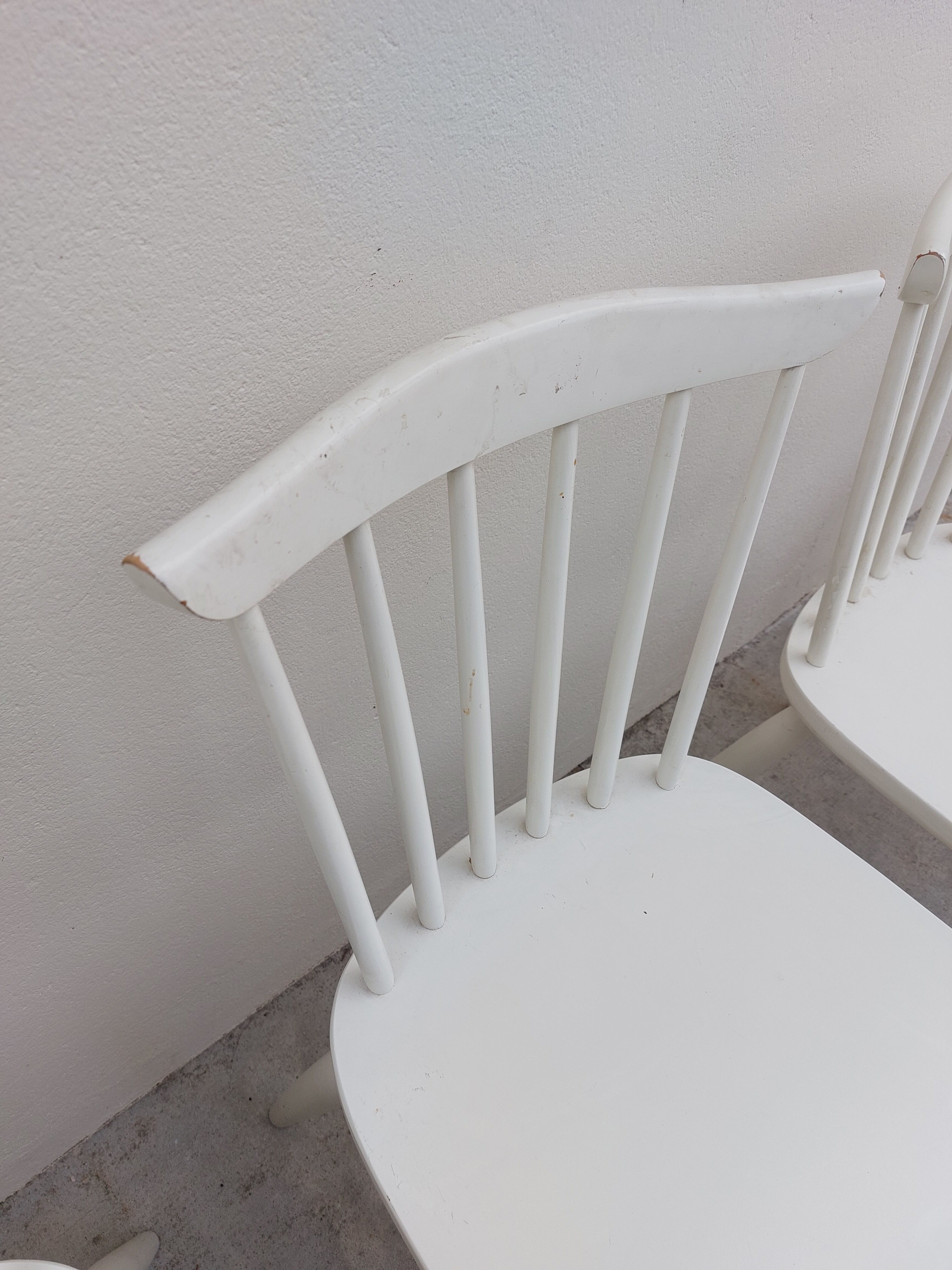 Série de 6 chaises de bistrot vintage