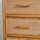 Vintage rattan chest of drawers