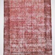 Tapis vintage Pibk et motif floral rouge, 207x297 cm