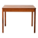 Table basse scandinave vintage en teck avec bord sculpté