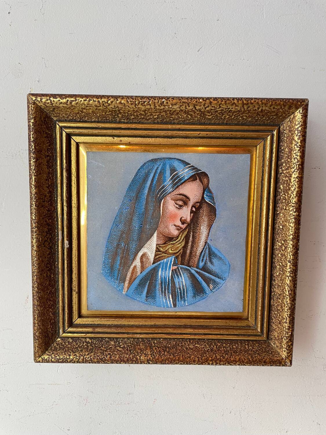 Tableau vierge sur faïence