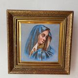 Tableau vierge sur faïence