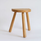 Tripod stool in light wood