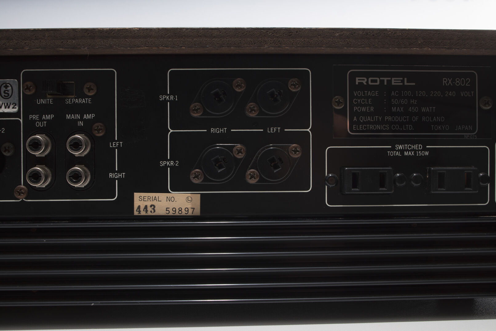 Rotel stereo receiver rx 802
