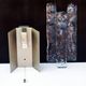 Lot of 3 J. T. Kalmar Sconces Light Wall Mounted Brutalist Mid Century  - 2 pieces are 25cm X 12 cm