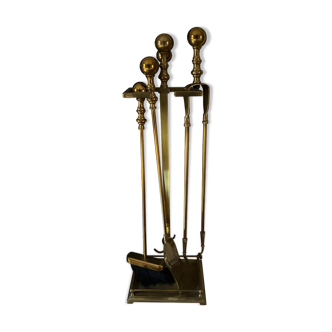 Brass fireplace servant