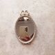 Mini miroir medaillon argent