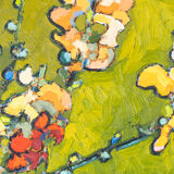 Floral stil life, oil on wooden plate, 40 x 55cm