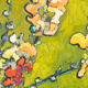 Floral stil life, oil on wooden plate, 40 x 55cm
