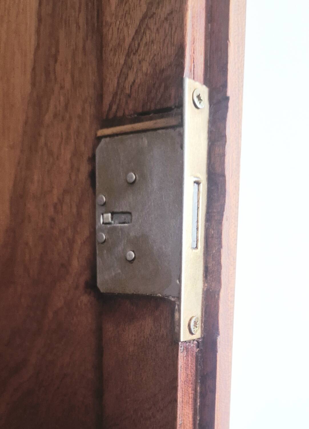 1950s handcrafted cabinet - Solid mahogany wood - Unique piece