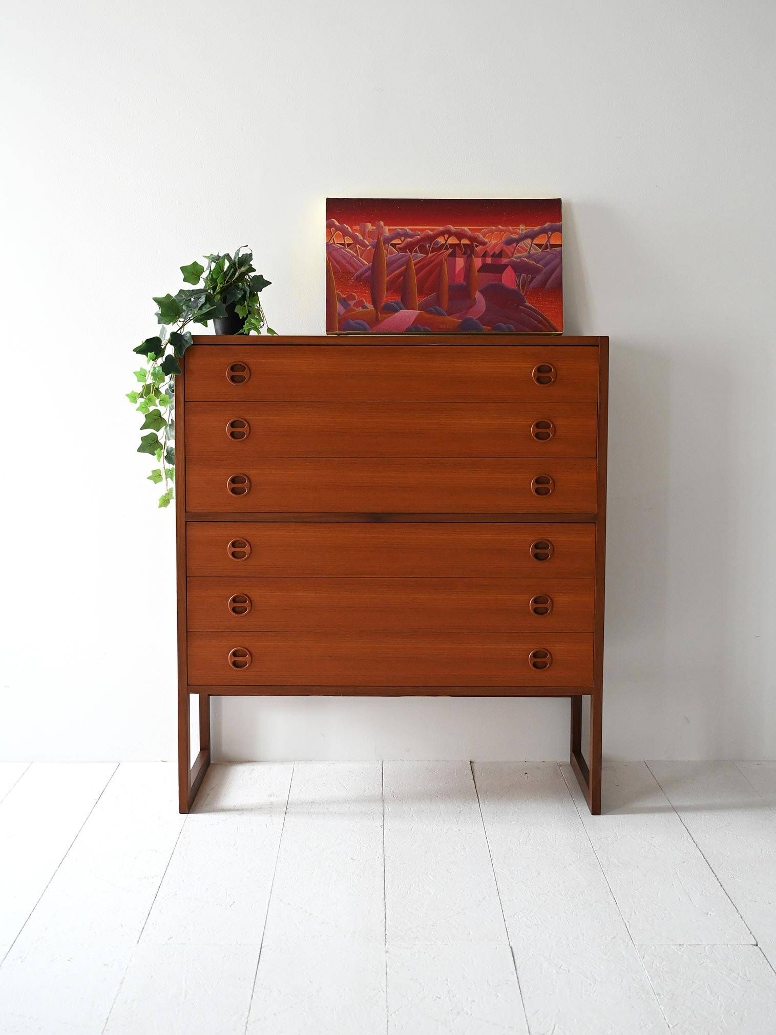 Danish teak chest of drawers from the 1960s by Arne Wahl Iversen