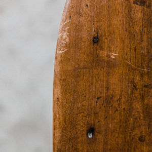 Large wooden oval table - 4 drawers