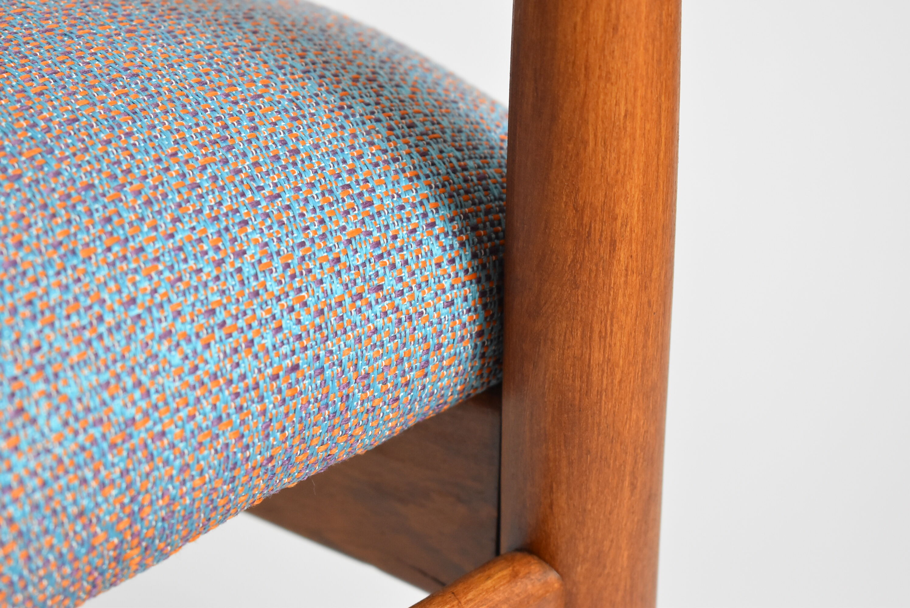 Fully restored vintage armchair, designer E.Homa, 60s, East Europe, multicolour, water resistant