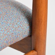 Fully restored vintage armchair, designer E.Homa, 60s, East Europe, multicolour, water resistant