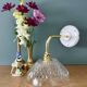 Vintage glass elbow wall light - tableware collection - (ACCV1)