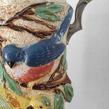 Retro Barbotine Birds Carafe