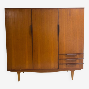 Armoire scandinave pieds compas années 60