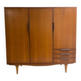 Scandinavian wardrobe with compass feet from the 60s
