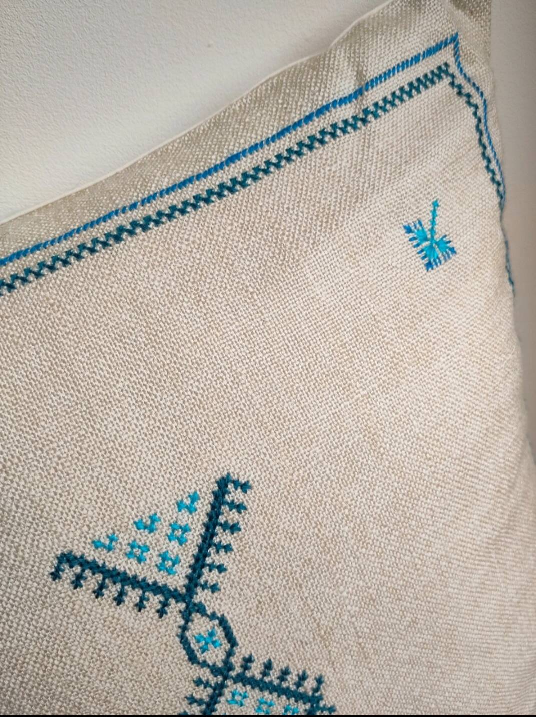 Berber Kerkennah blue cushion