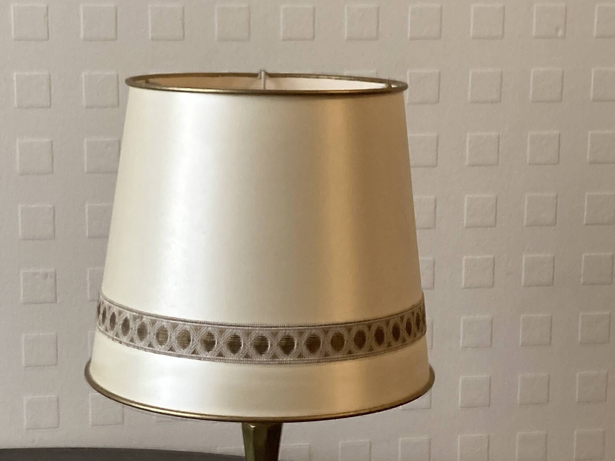 Vintage brass table lamp – 1950s