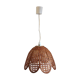 Suspension rotin forme fleur