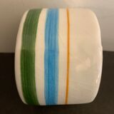 4 individual Italian ceramic stackable ashtrays with women's faces