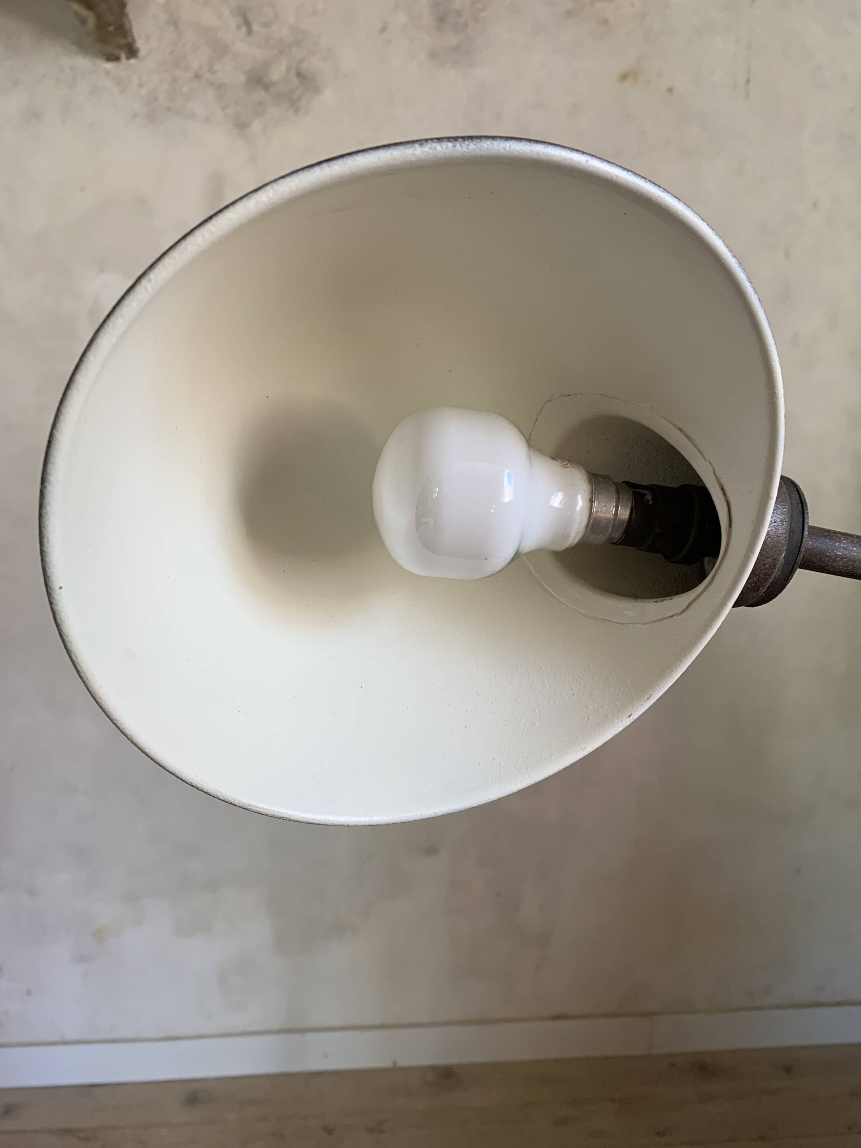 Vintage industrial workshop floor lamp