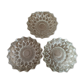 Vintage glass ashtrays