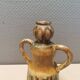 Beautiful ceramic vase in the shape of a lady, in multicolored glaze. Denmark 1970-80s