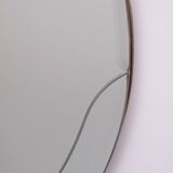 Art Deco Round Wall Mirror on chain 1930s