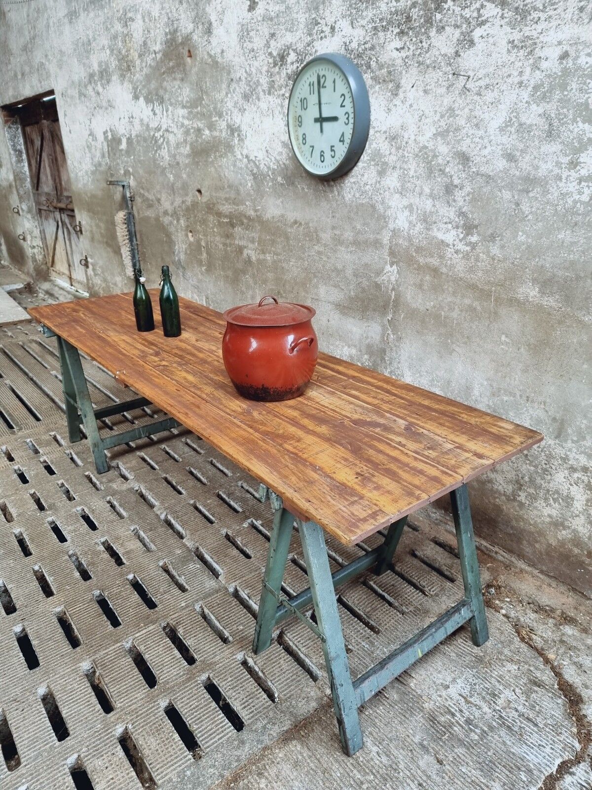 Old table trestle table garden table or dining table