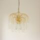 Paolo Venini-style pendant lamp – brass-plated,