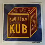 Enamelled plate bouillon kub