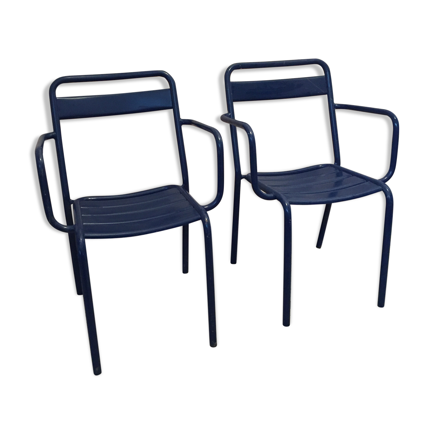 Paire de chaises extérieures Fermob 1980