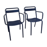 Paire de chaises extérieures Fermob 1980
