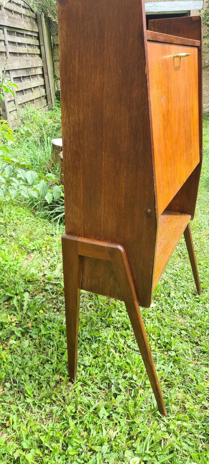 Small drop-leaf secretary and chair