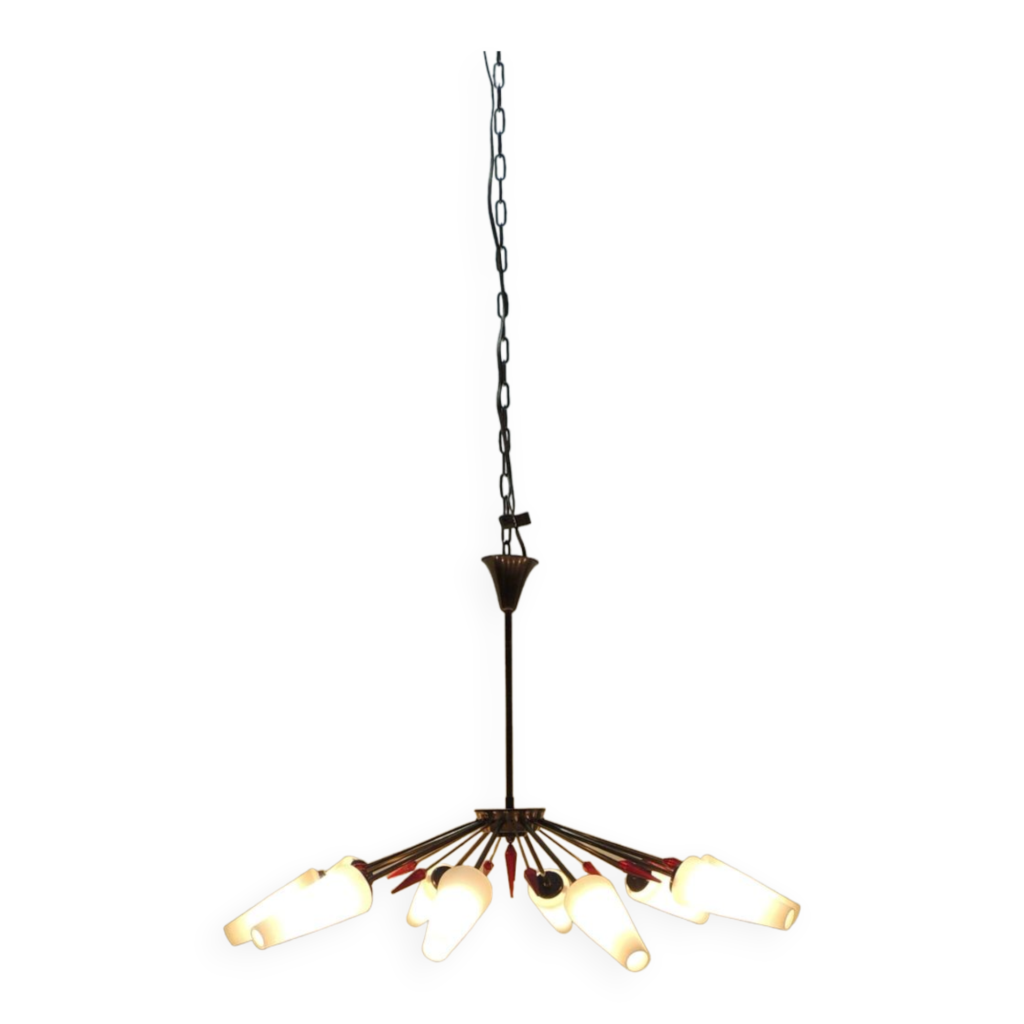 Chandelier/Arlus Lunel/old French from the middle of the last century/10 lights
