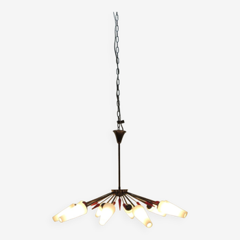 Chandelier/Arlus Lunel/old French from the middle of the last century/10 lights