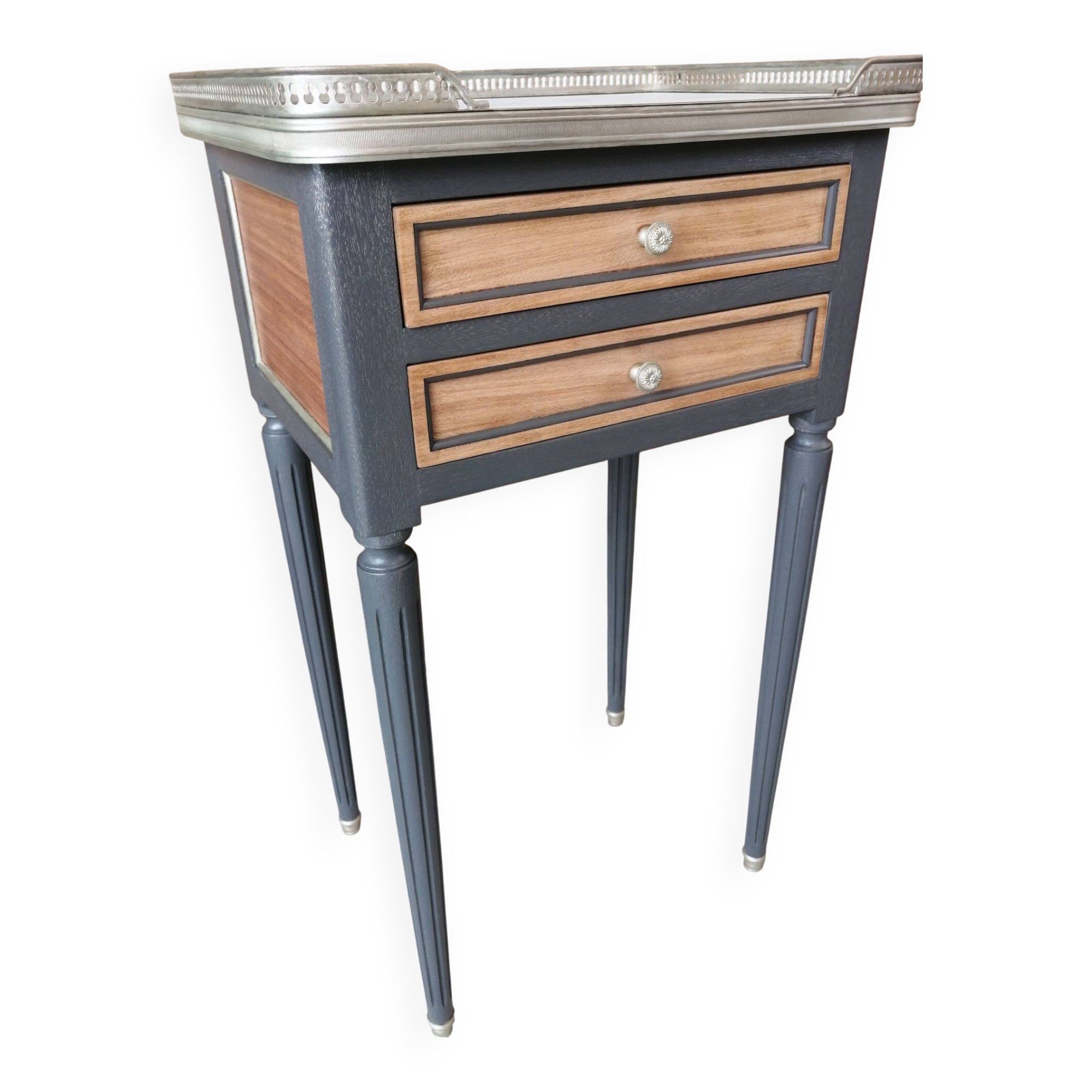 Antique Louis XVI style bedside table