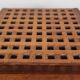 Teak plateau with crossbars attributed to Jens Quistgaard, Denmark, 1960.