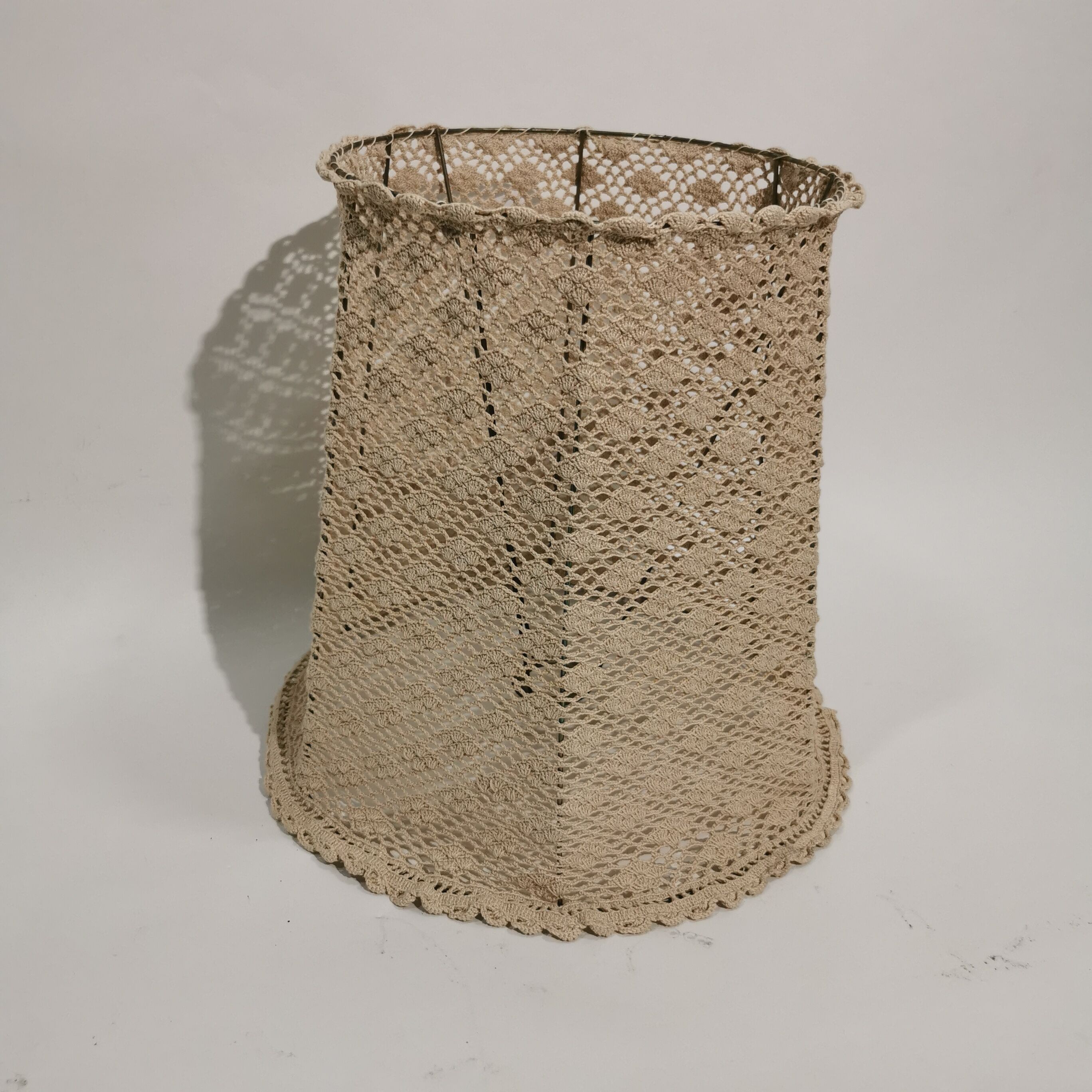 Vintage crochet lampshade
