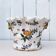 Bouquetière murale pique-fleurs porcelaine