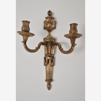 Napoleon III era bronze wall lamp