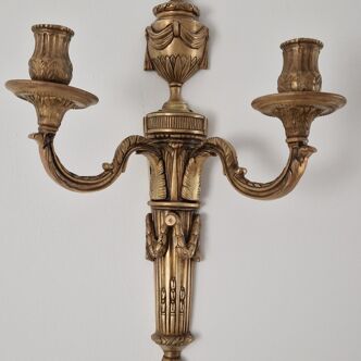 Napoleon III era bronze wall lamp