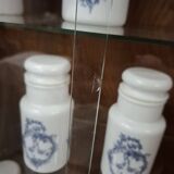 Vintage glass-fronted cabinet, bookshelf.