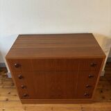 Scandinavian teak chest of drawers, 1960.