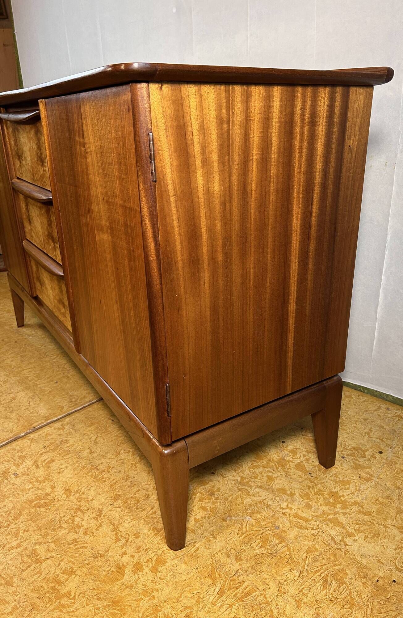 Mid century retro vintage teak burr walnut classic design McIntosh Sideboar