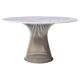 Warren Platner Edited by Knoll Carrara Marble Steel Table, USA, 1970s